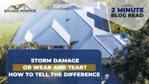 Storm damage or wear and tear