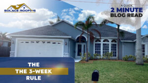 The 3-Week Rule The 3-week rule
