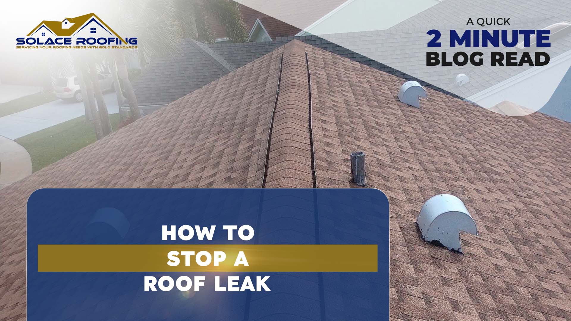 How to stop a roof leak