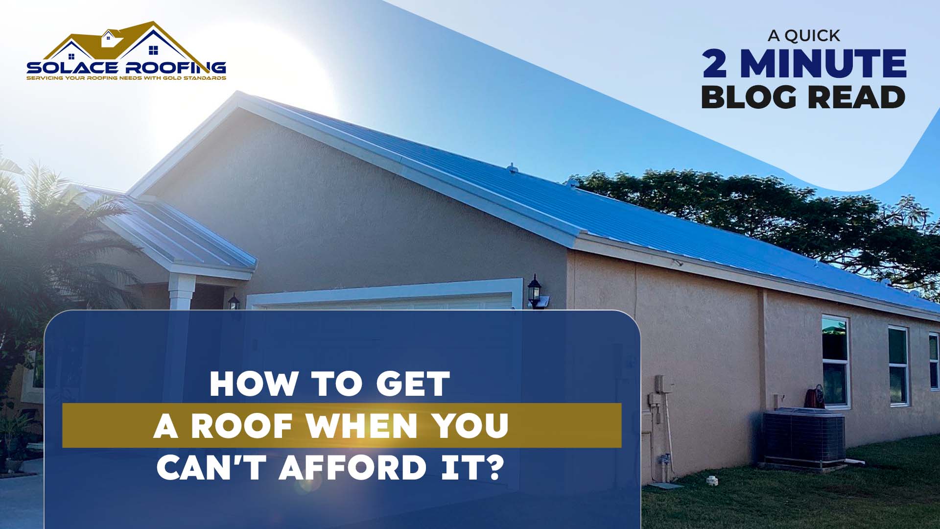 How To Get A Roof When You Can'T Afford It? Afford a new roof