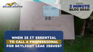 When Is It Essential To Call A Professional For Skylight Leak Issues? Skylight leak repair